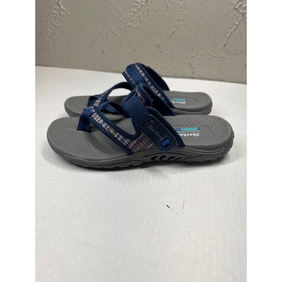 Skechers Women’s Cushioned Footbed Vegan Machine Washable Reggae Fest Sandal 7 - Picture 2 of 6